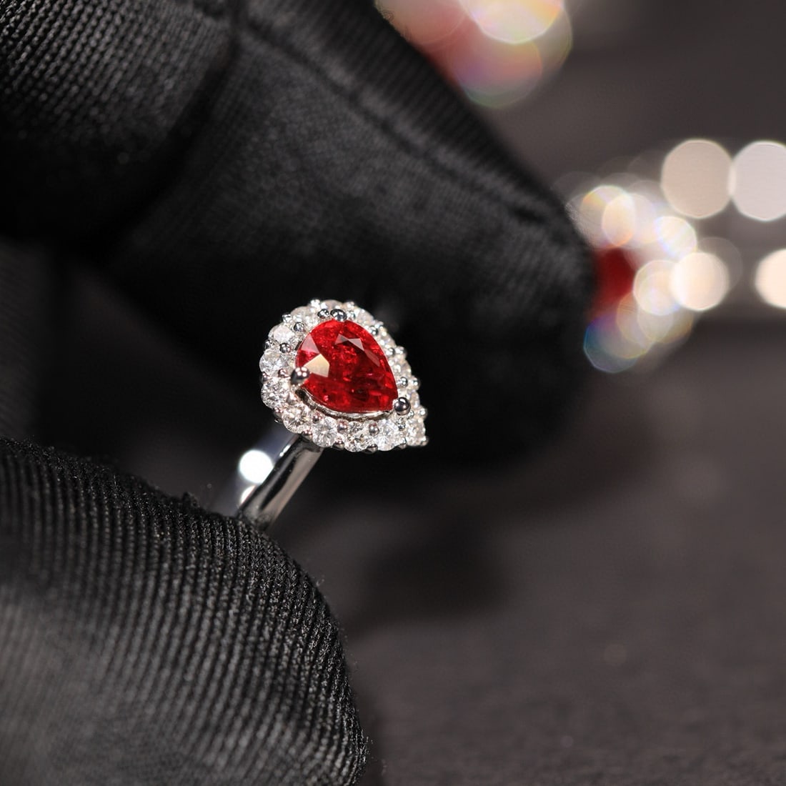 14k Gold 0.89 Ct Natural Ruby & Diamond Ring - 7