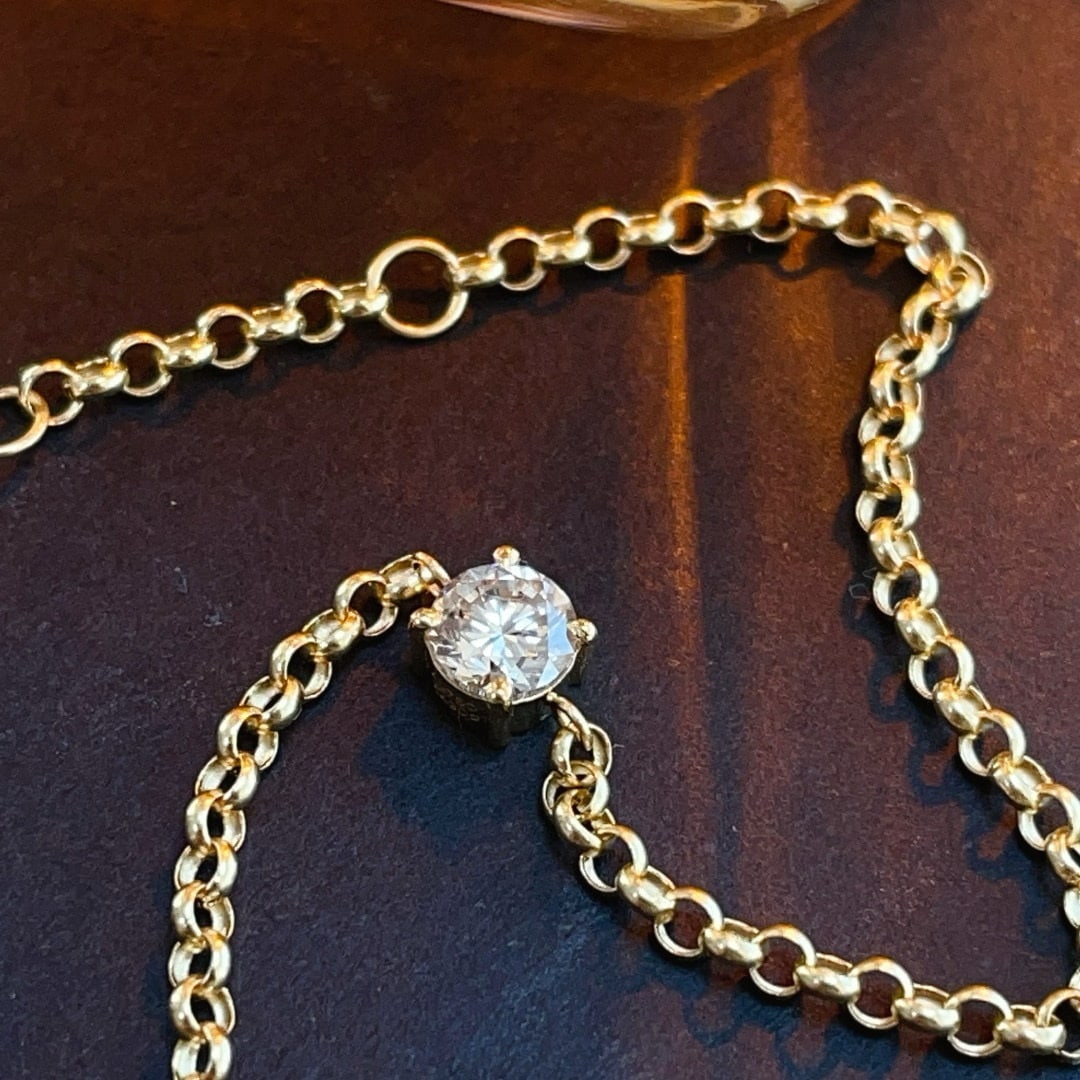 14k Gold 0.3 Ct Natural H Diamond Bracelet - 2