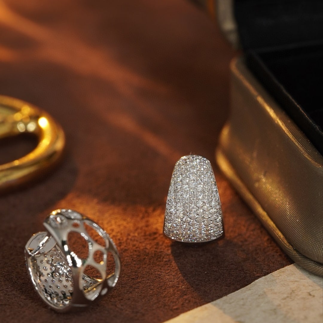 14k Gold 1.06 Ct Natural H Diamond Earrings - 5