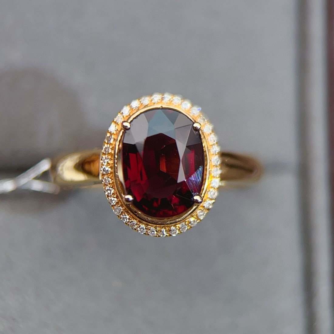 14k Gold 2.06 Ctw Natural Tourmaline & Diamond Ring - 2