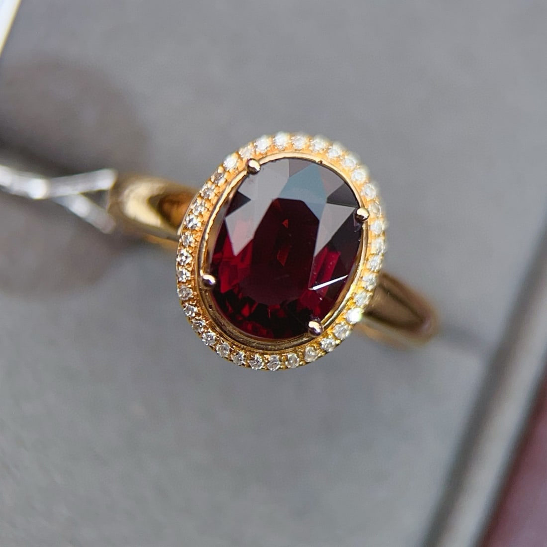 14k Gold 2.06 Ctw Natural Tourmaline & Diamond Ring - 3