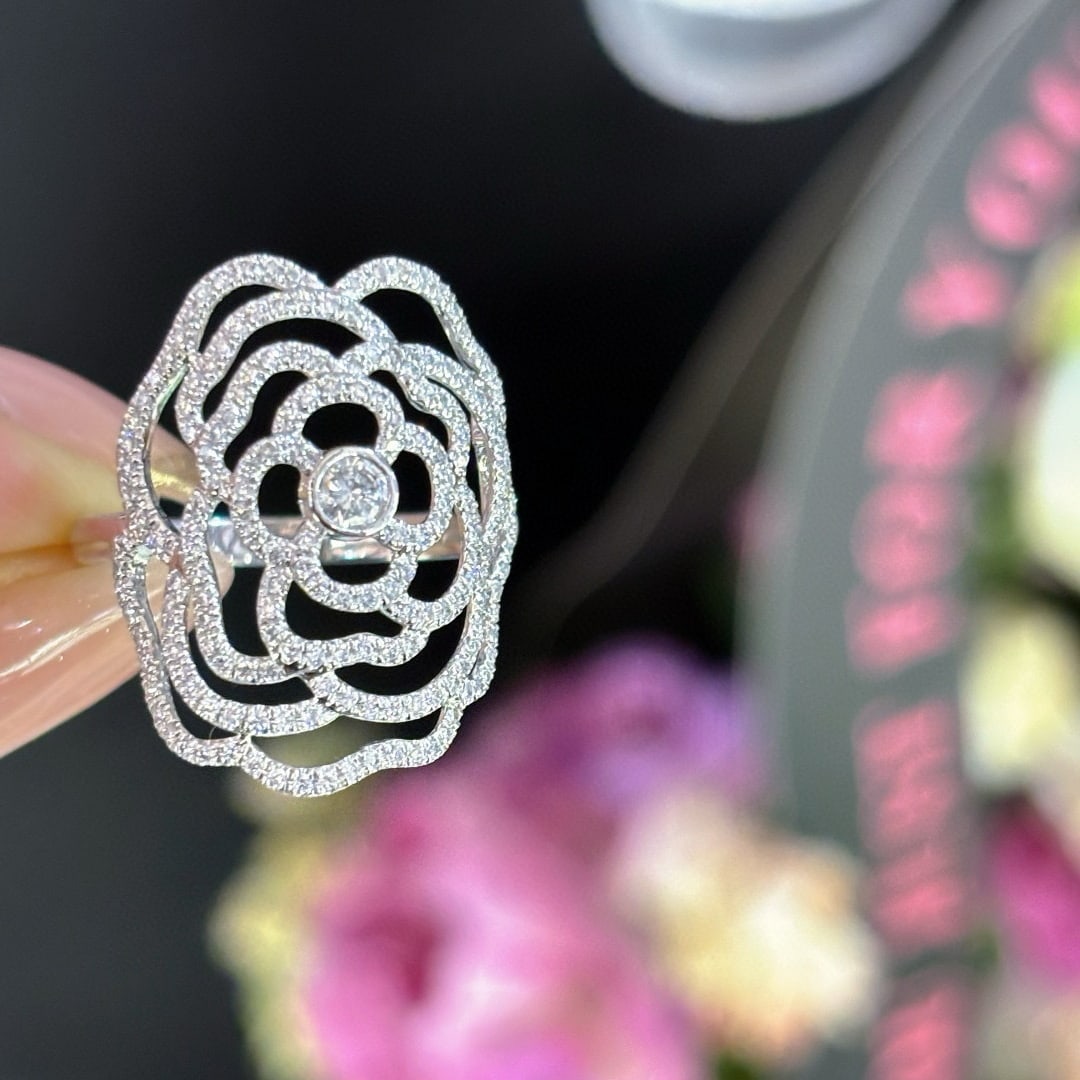 14k Gold 1 Ct Natural H Diamond Ring - 4