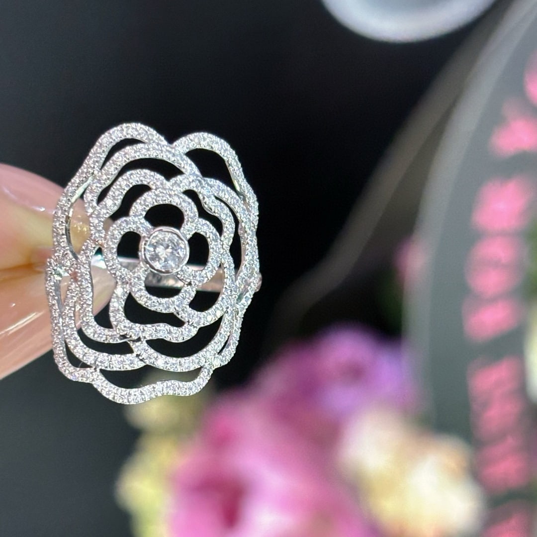 14k Gold 1 Ct Natural H Diamond Ring - 5