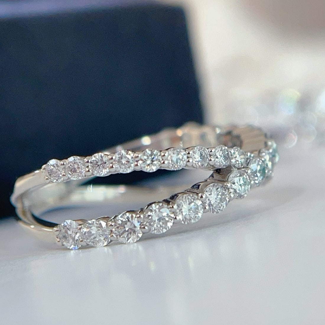 14k Gold 1 Ct Natural H Diamond Ring - 2