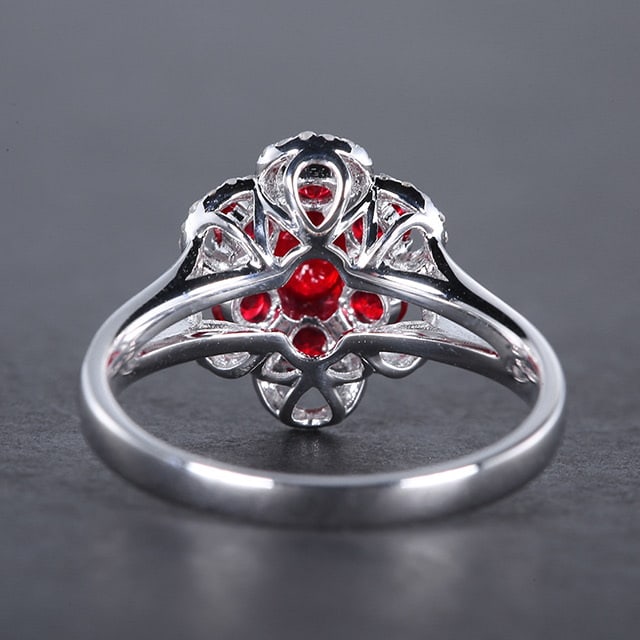 14k Gold 1.01 Ctw Natural Ruby & Ruby Ring - 4