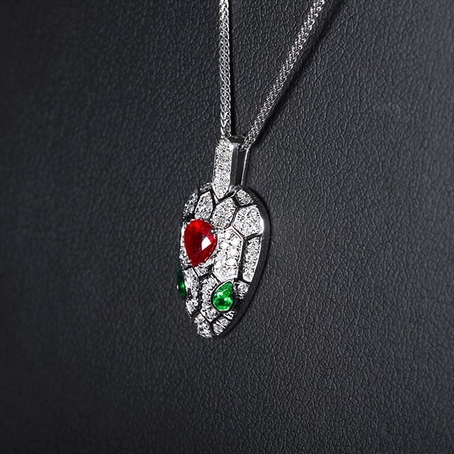 14k Gold 0.62 Ctw Natural Ruby & Diamond Pendant( Without Chain ) - 2