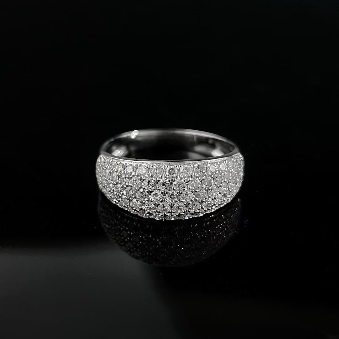 14k Gold 1 Ct Natural H Diamond Ring: Ref:231083231 // gold content:14k gold // ring size:7. 25us // // main gemstone:diamond // shape:round // carat weight:1ct // clarity grade:vs-si // color:h // treatment:natural // cut grade:g //