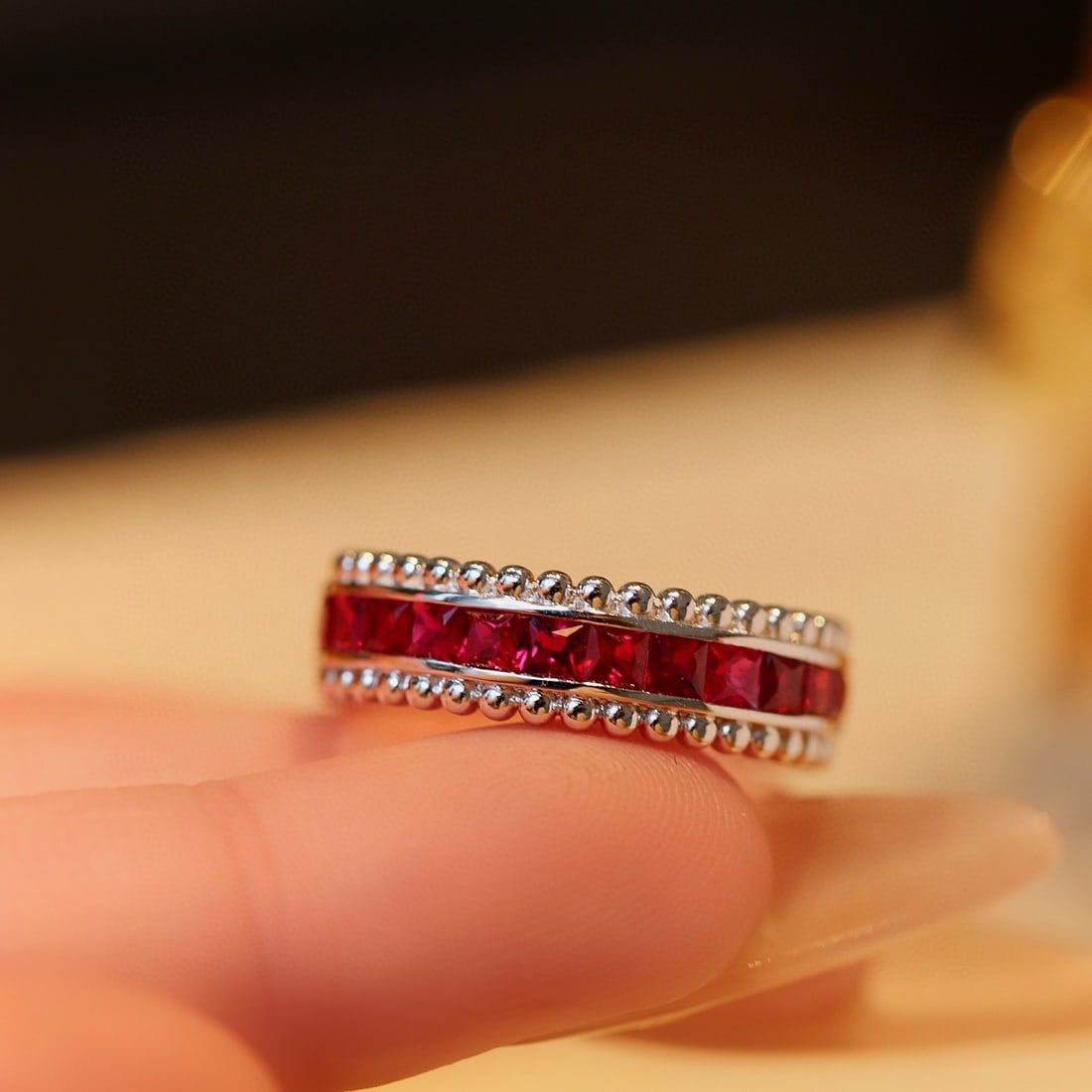 14k Gold 2.68 Ct Natural Ruby Ring - 4