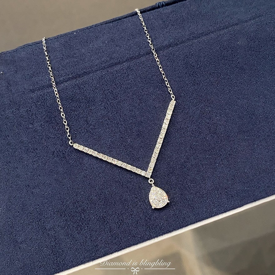 14k Gold 0.65 Ct Natural H Diamond Necklace: Ref:231084175 // gold content:14k gold // main gemstone:diamond // shape:round // carat weight:0. 65ct // clarity grade:vs-si // color:h // treatment:natural // cut grade:g // Condition: New Low