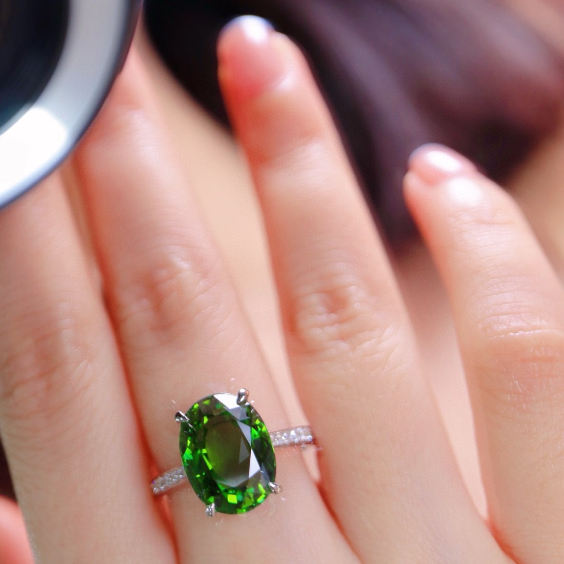 14k Gold 6.37 Ctw Natural Tourmaline & Diamond Ring - 3