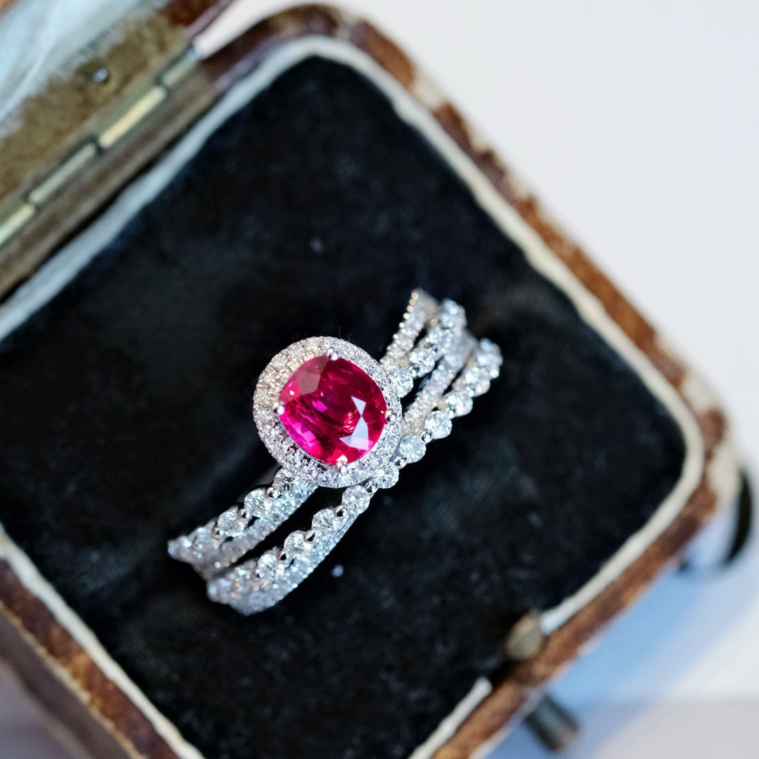 14k Gold 1.64 Ctw Natural Ruby & Diamond Ring - 2