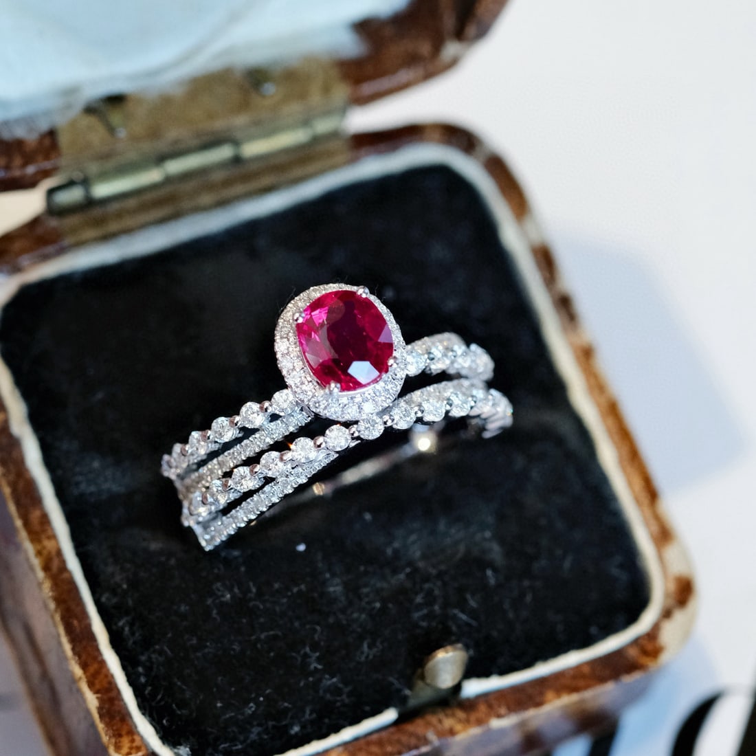 14k Gold 1.64 Ctw Natural Ruby & Diamond Ring - 3