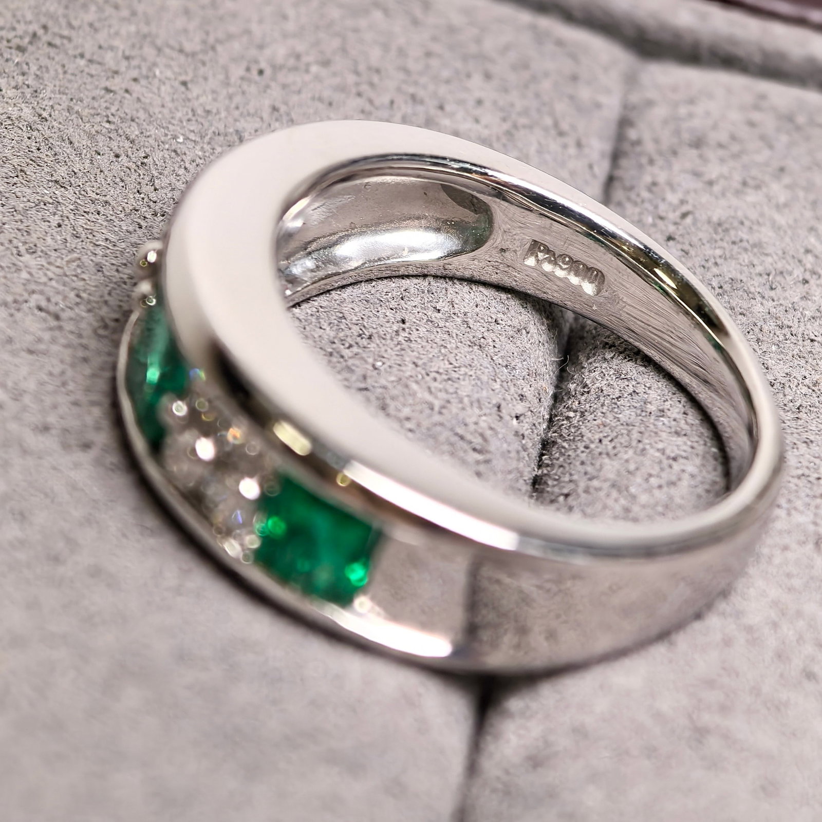 14k Gold 1.26 Ctw Vivid Green Natural Emerald & Diamond Ring - 6