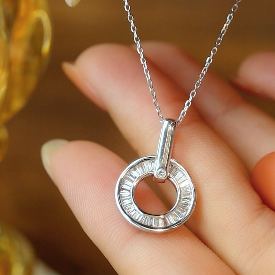 14k Gold 0.40 Ct Natural H Diamond Pendant( Without Chain ) - 3
