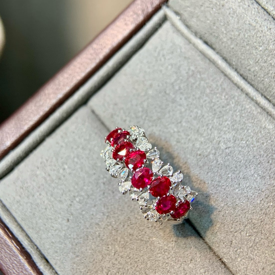14k Gold 2.38 Ctw Natural Ruby & Diamond Ring - 2