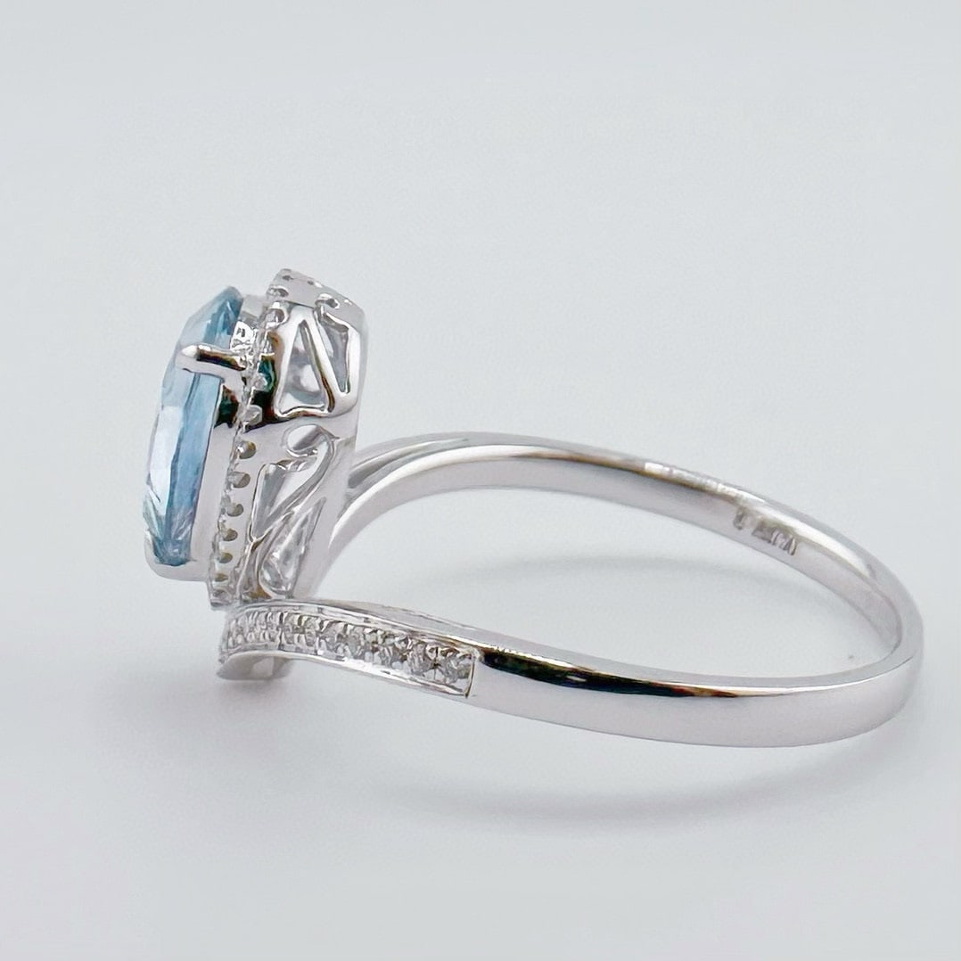 14k Gold 1.31 Ctw Natural Sapphire & Diamond Ring - 3