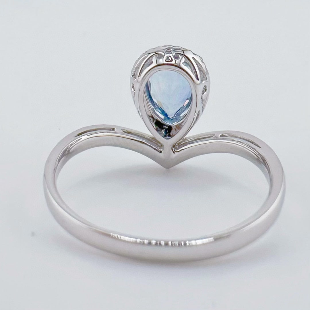 14k Gold 1.31 Ctw Natural Sapphire & Diamond Ring - 4