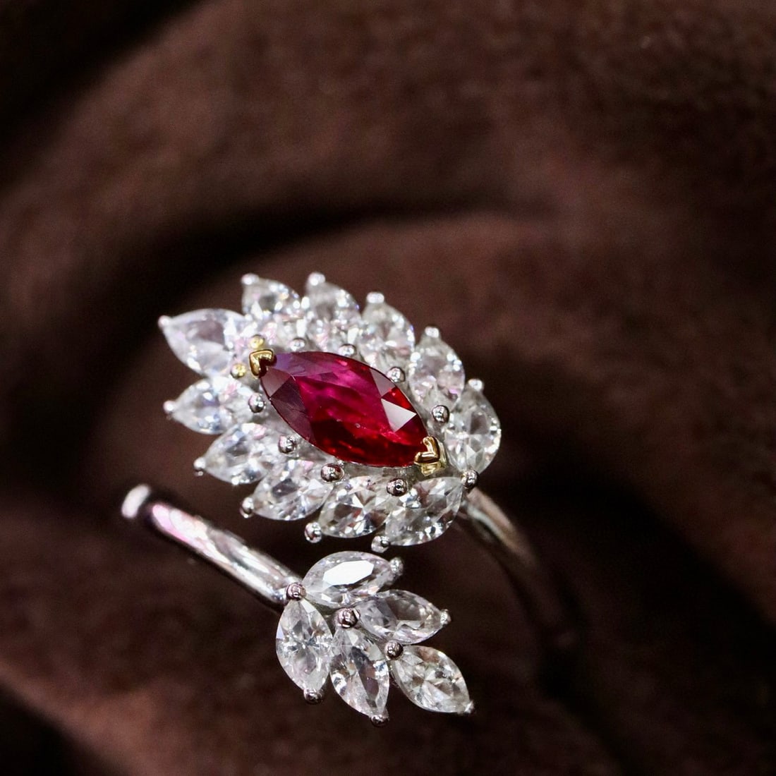 14k Gold 1.69 Ctw Natural Ruby & Sapphire Ring - 4