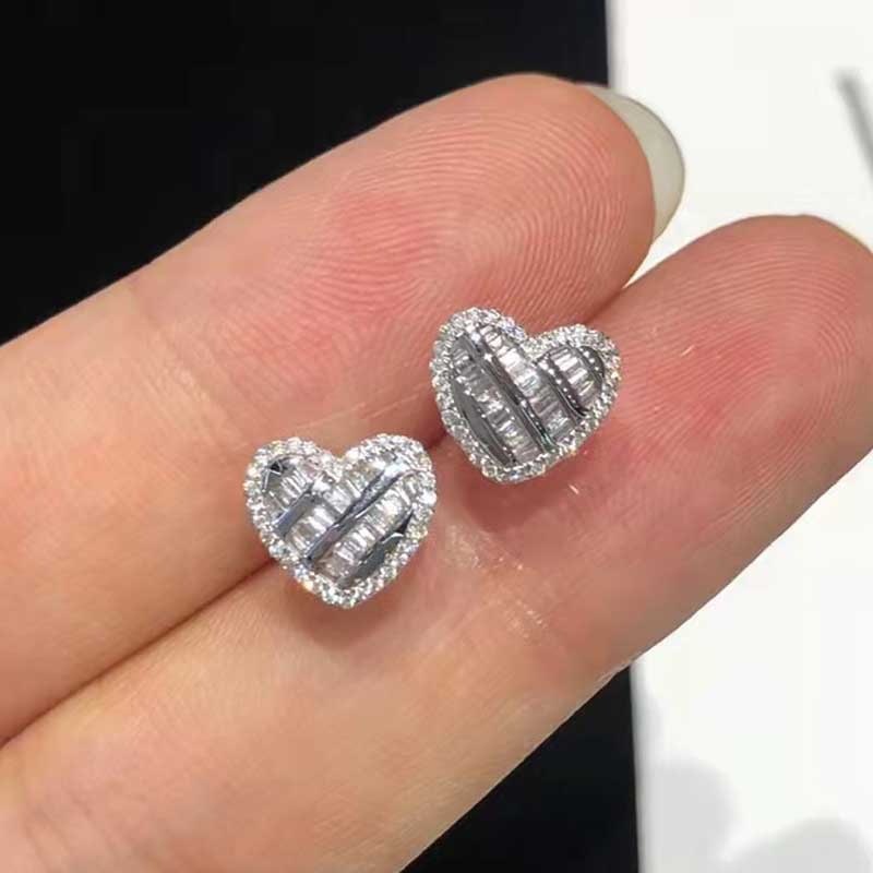 14k Gold 0.34 Ct Natural H Diamond Earrings - 3