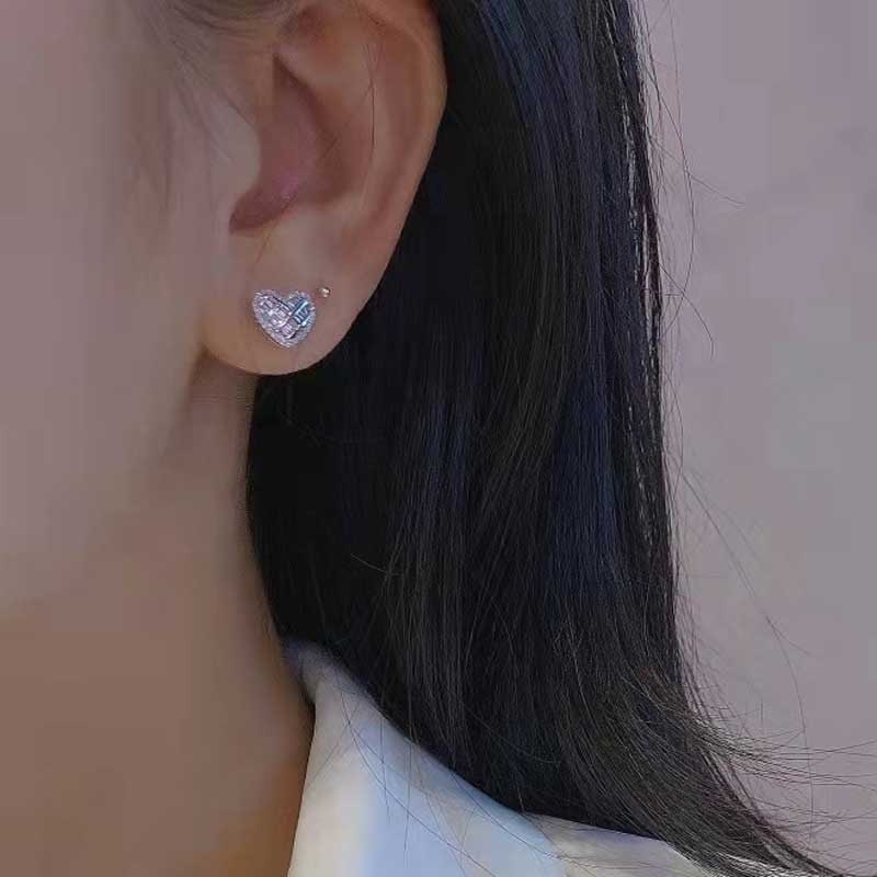 14k Gold 0.34 Ct Natural H Diamond Earrings - 4
