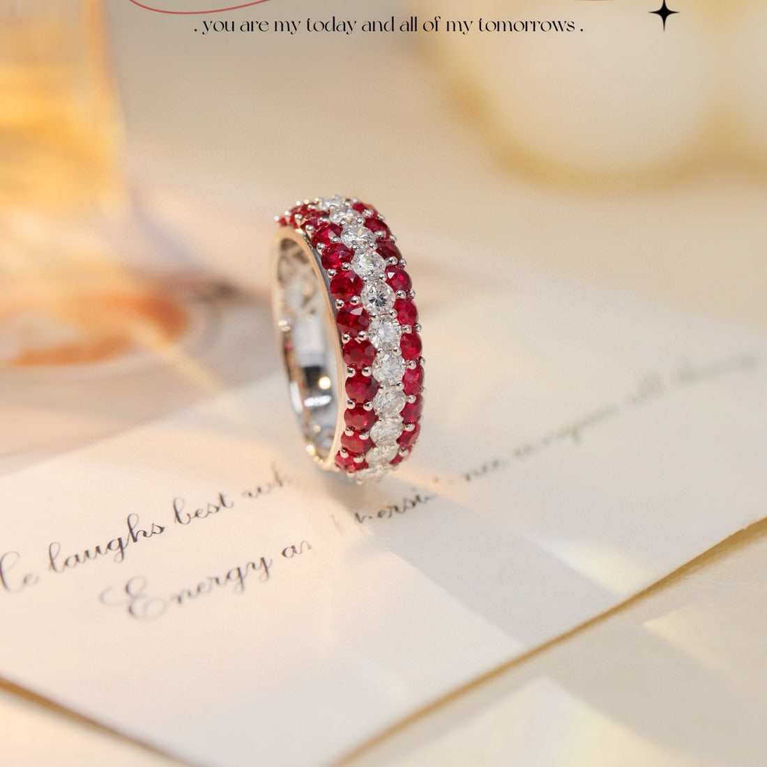 14k Gold 2.74 Ctw Natural Ruby & Diamond Ring: Ref:231090297 // gold content:14k gold // ring size:7. 25us // // main gemstone:ruby // shape:round // carat weight:1. 82ct // color:red // treatment:natural // cut grade:g // // adjacent gemstone 2