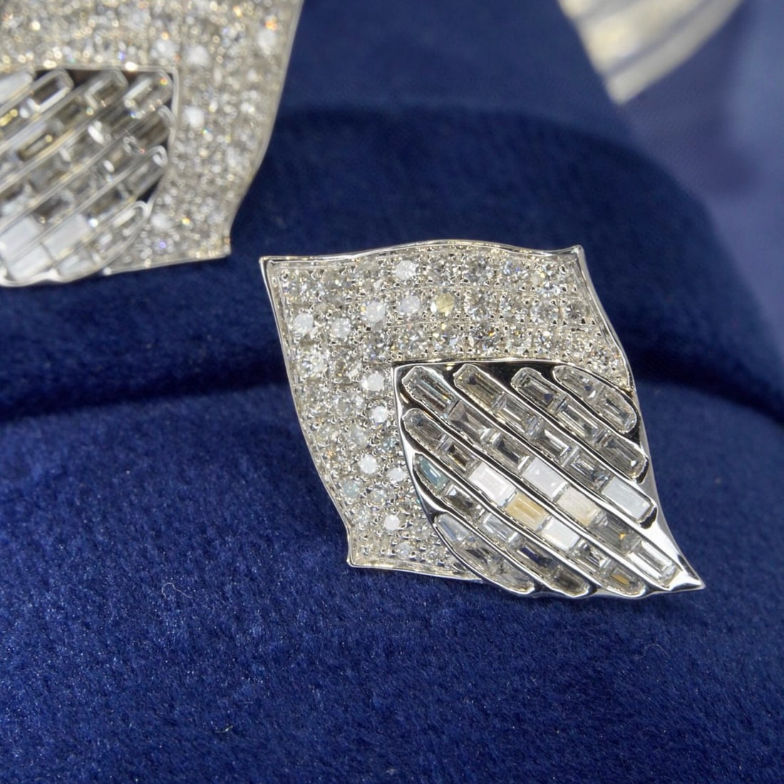 14k Gold 1.84 Ct Natural H Diamond Earrings - 3