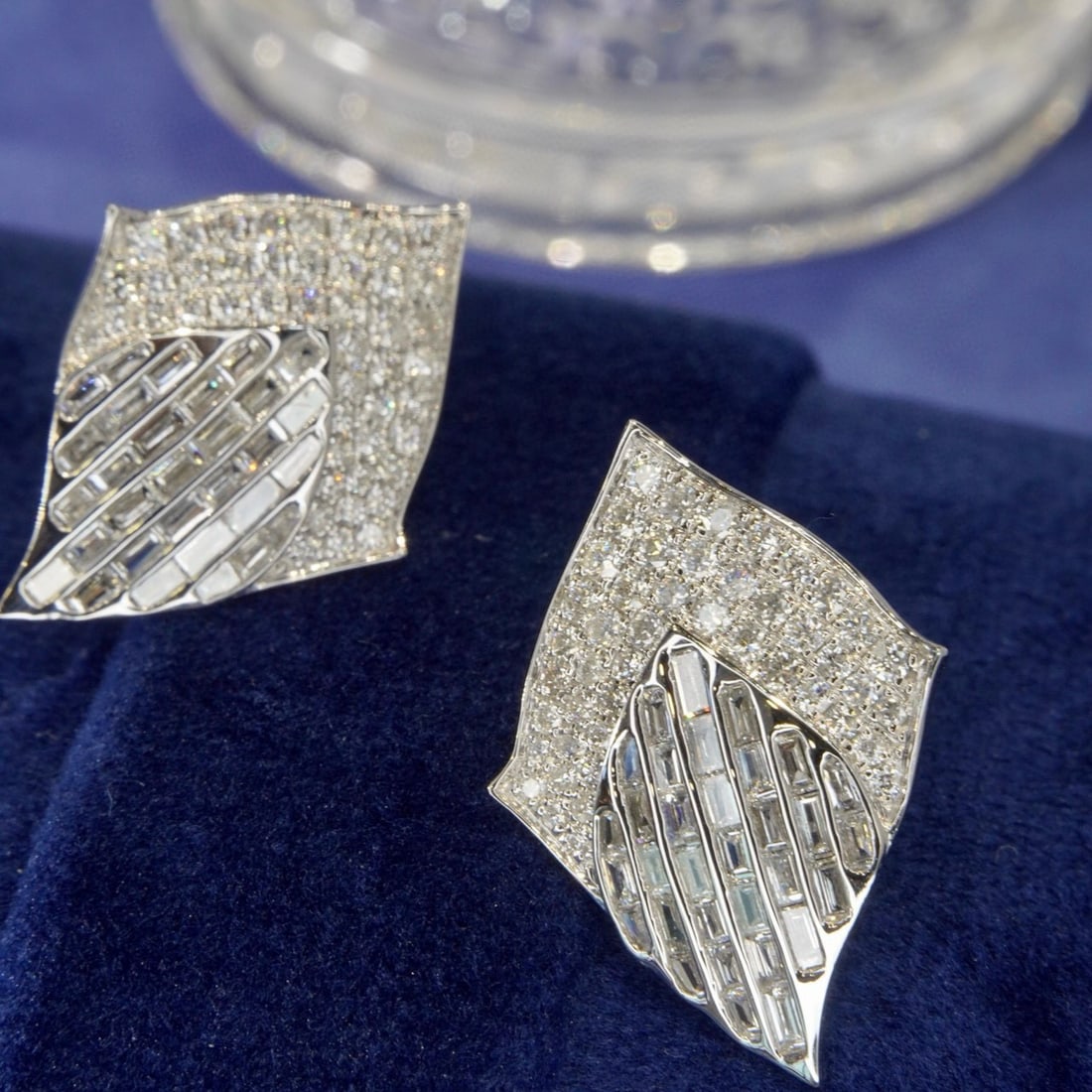 14k Gold 1.84 Ct Natural H Diamond Earrings - 4
