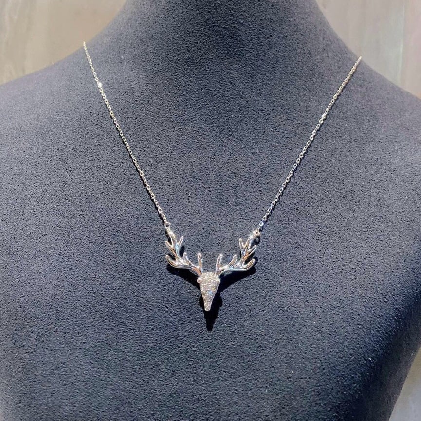 14k Gold 0.23 Ct Natural H Diamond Necklace - 5
