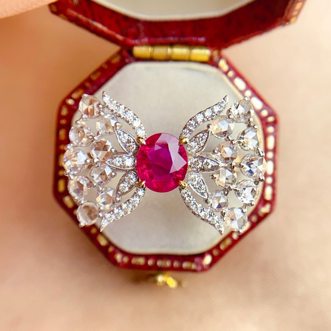 14k Gold 2.19 Ctw Natural Ruby & Diamond Ring - 3