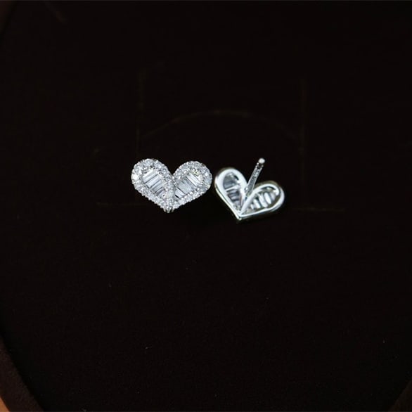 14k Gold 0.30 Ct Natural H Diamond Earrings - 2