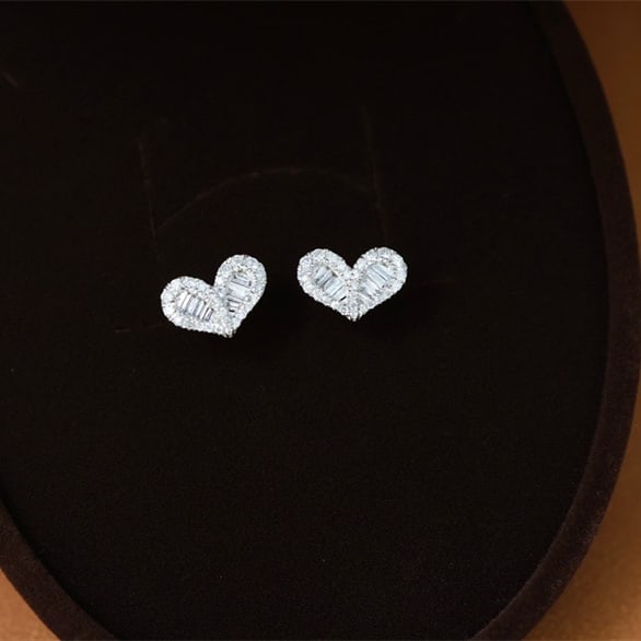 14k Gold 0.30 Ct Natural H Diamond Earrings - 6