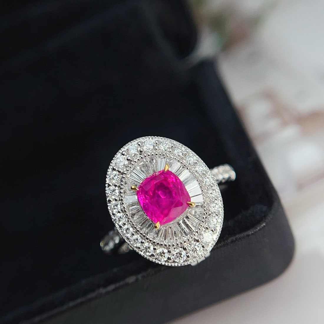 14k Gold 2.26 Ctw Natural Ruby & Diamond Ring/pendant( Without Chain ) - 2