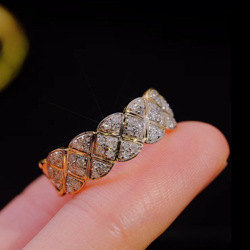 14k Gold 0.5 Ct Natural H Diamond Ring: Ref:231090388 // gold content:14k gold // ring size:7. 25us // // main gemstone:diamond // shape:round // carat weight:0. 5ct // clarity grade:vs-si // color:h // treatment:natural // cut grade:g //