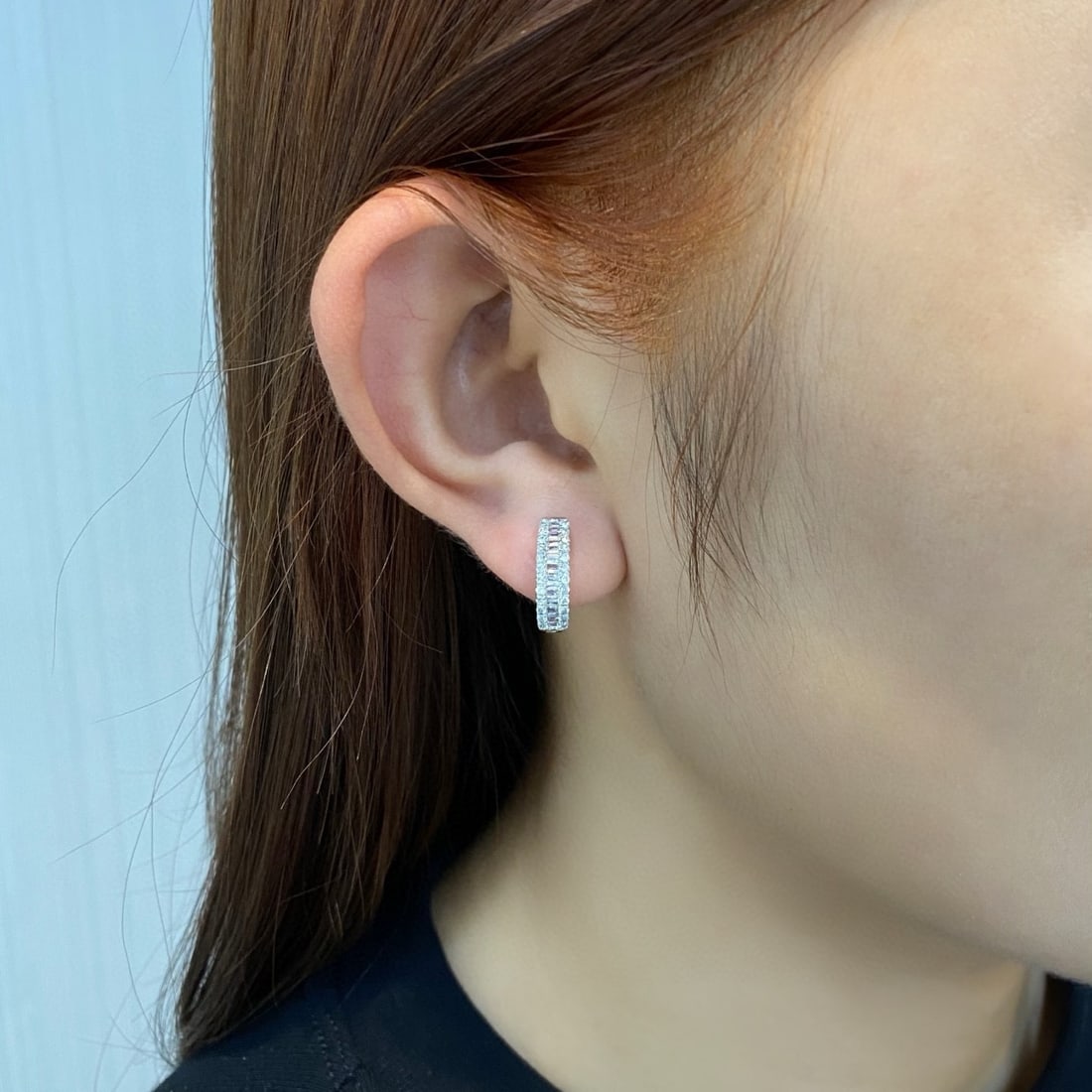 14k Gold 0.50 Ct Natural H Diamond Earrings - 3