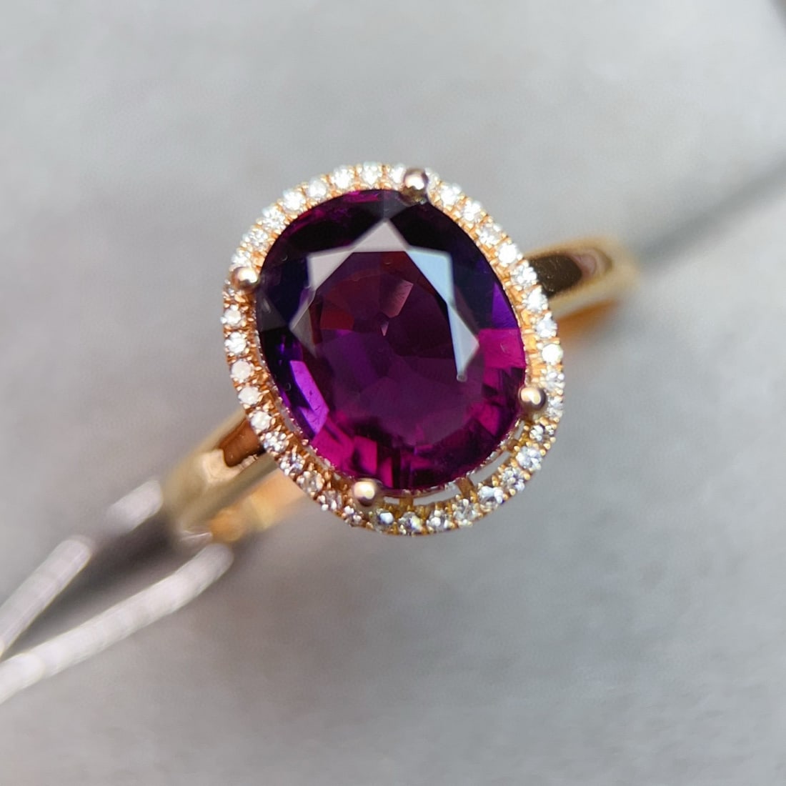 14k Gold 3.76 Ctw Natural Tourmaline & Diamond Ring - 6