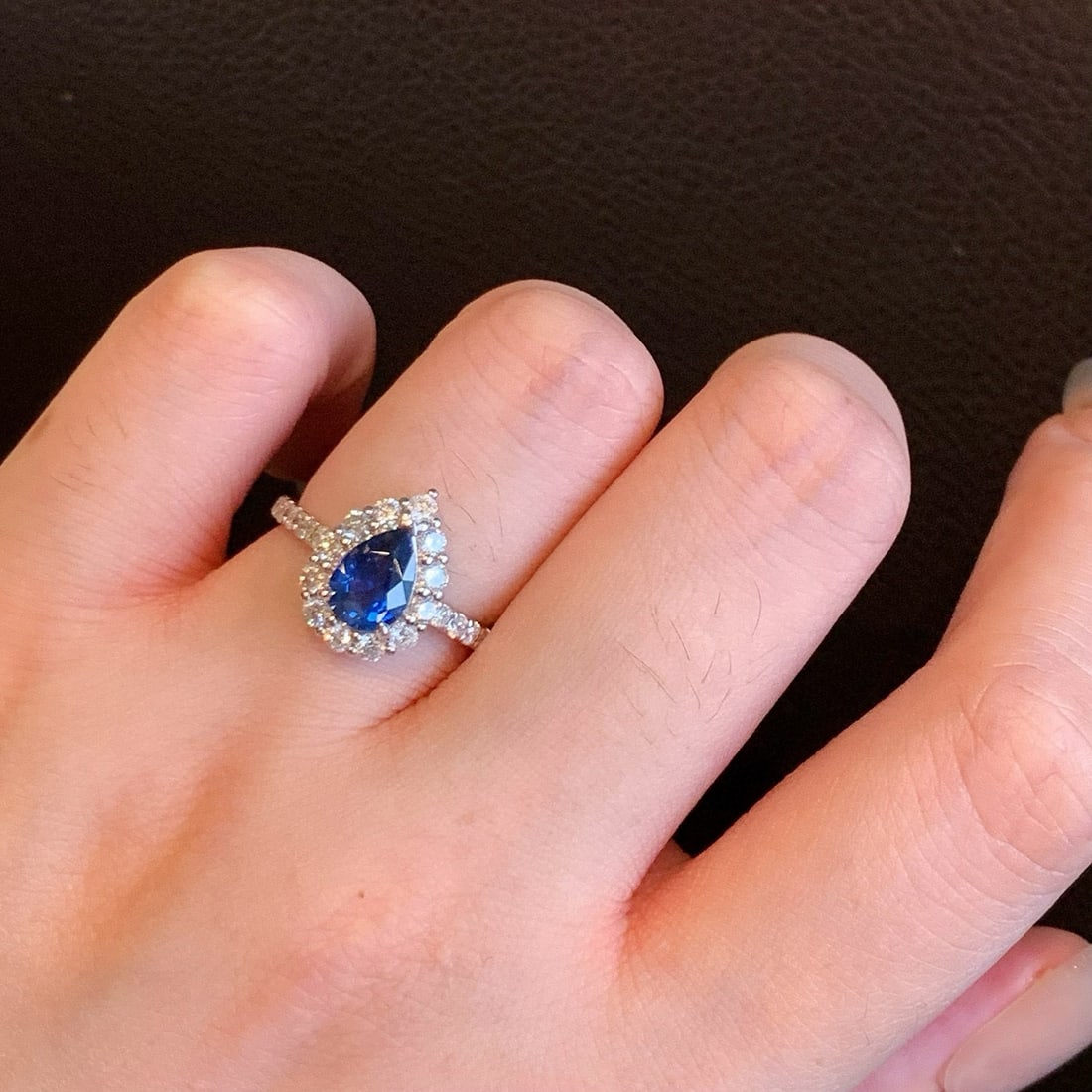 14k Gold 2.16 Ctw Natural Sapphire & Diamond Ring - 7
