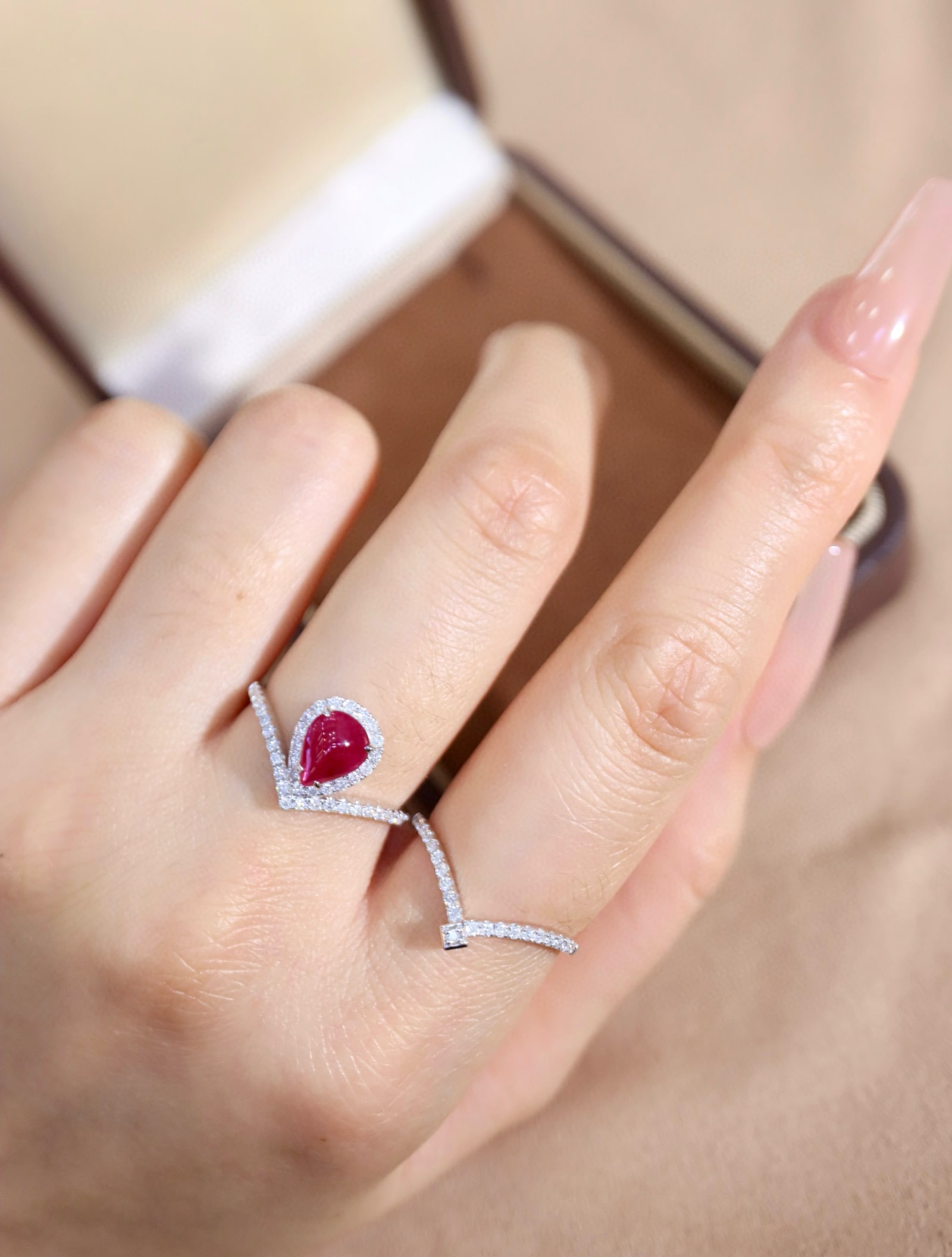 14k Gold 1.52 Ctw Natural Ruby & Diamond Ring - 8