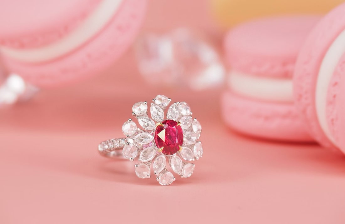 14k Gold 3.67 Ctw Natural Ruby & Diamond Ring - 5