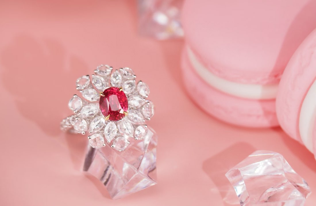 14k Gold 3.67 Ctw Natural Ruby & Diamond Ring - 7