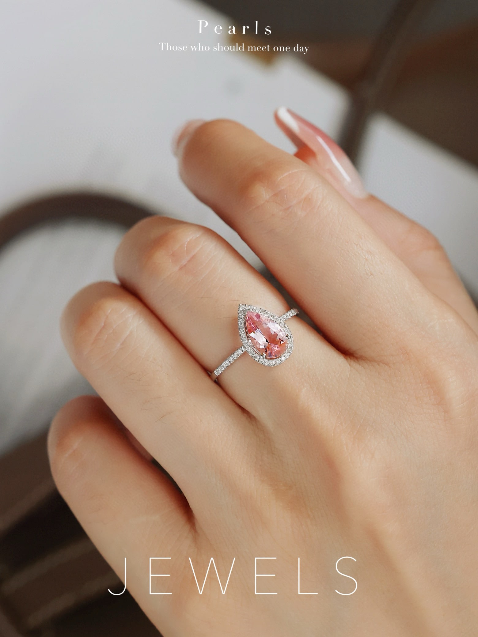 14k Gold 1.23 Ctw Natural Morganite & Diamond Ring - 4