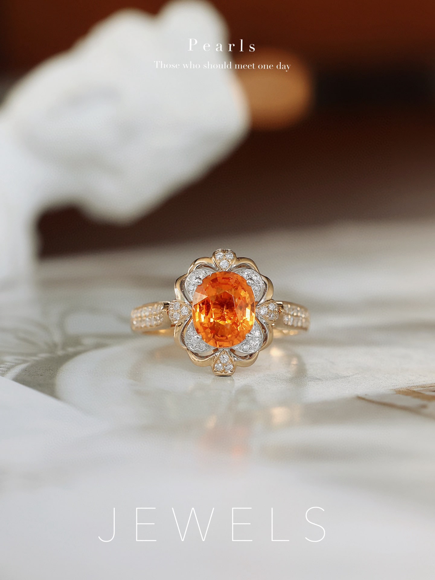 14k Gold 1.84 Ctw Natural Spessartine & Diamond Ring/pendant( Without Chain ): Ref:231082242 // gold content:14k gold // ring size:7. 25us // // main gemstone:spessartine // shape:oval // carat weight:1. 61ct // color:orange // treatment:natural // // adjacent gemstone 2 :