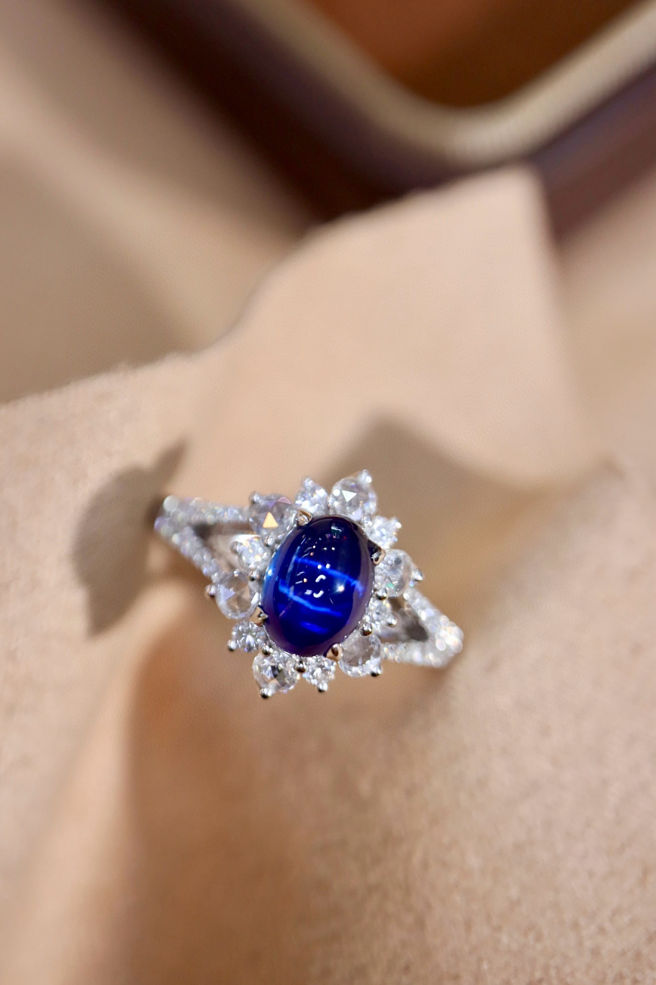 14k Gold 1.84 Ctw Natural Sapphire & Diamond Ring - 5
