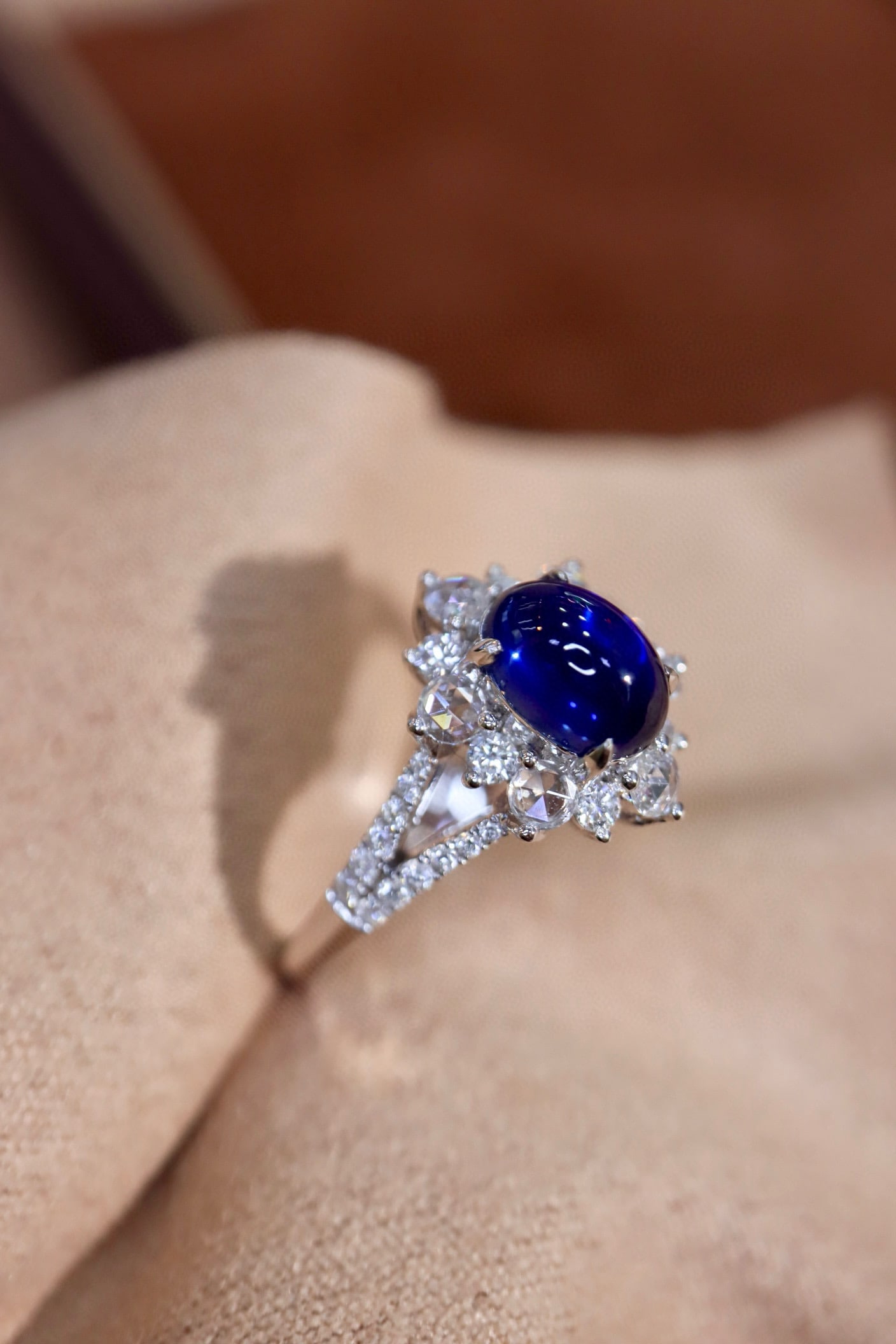14k Gold 1.84 Ctw Natural Sapphire & Diamond Ring - 7