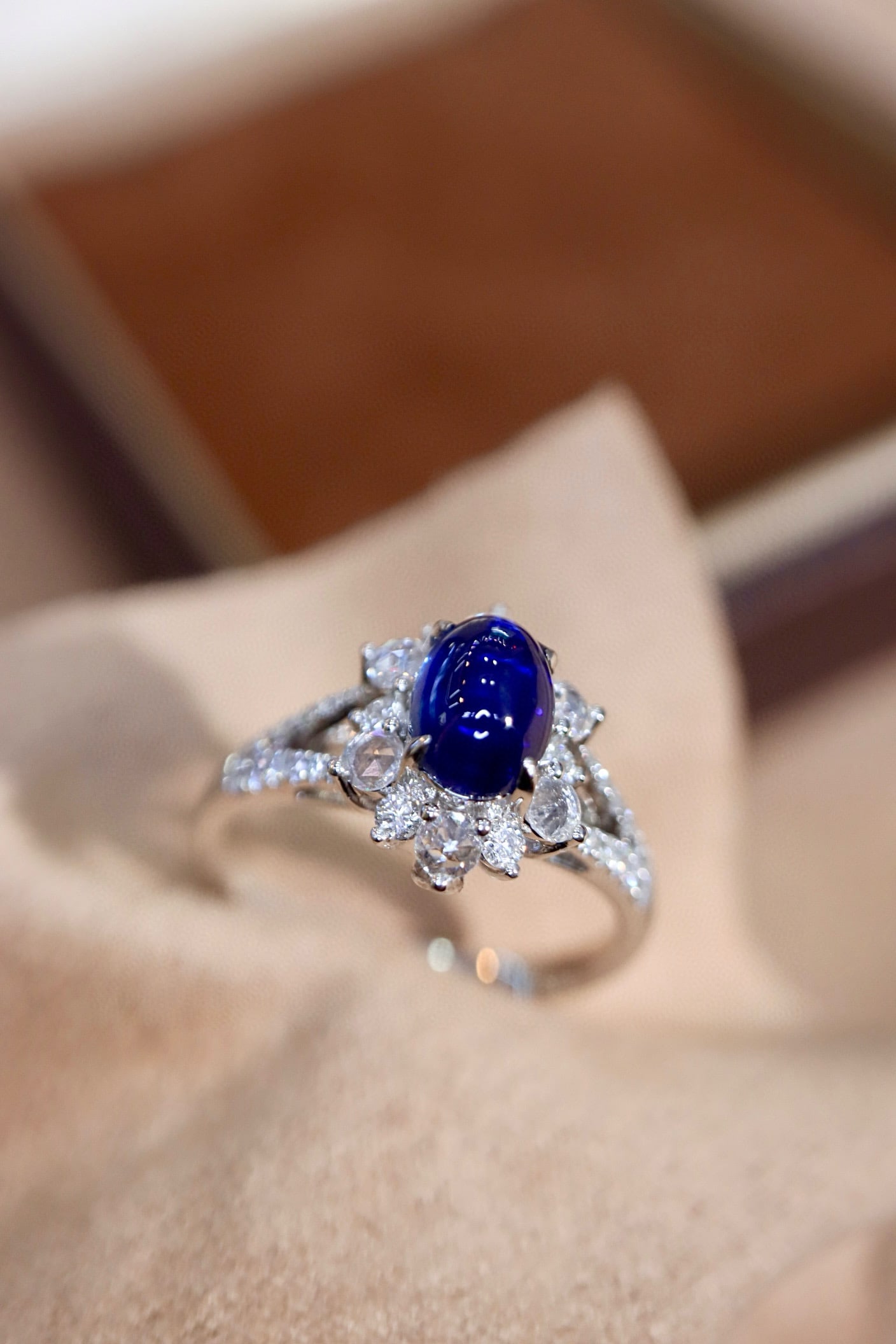 14k Gold 1.84 Ctw Natural Sapphire & Diamond Ring - 8