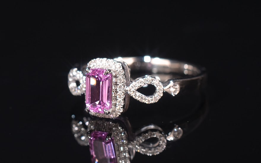 14k Gold 0.66 Ctw Natural Sapphire & Diamond Ring - 2