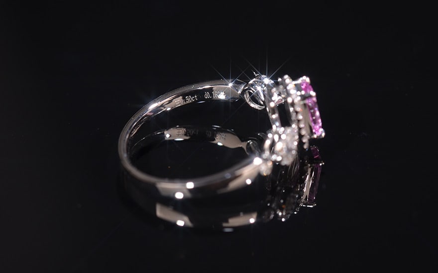 14k Gold 0.66 Ctw Natural Sapphire & Diamond Ring - 4