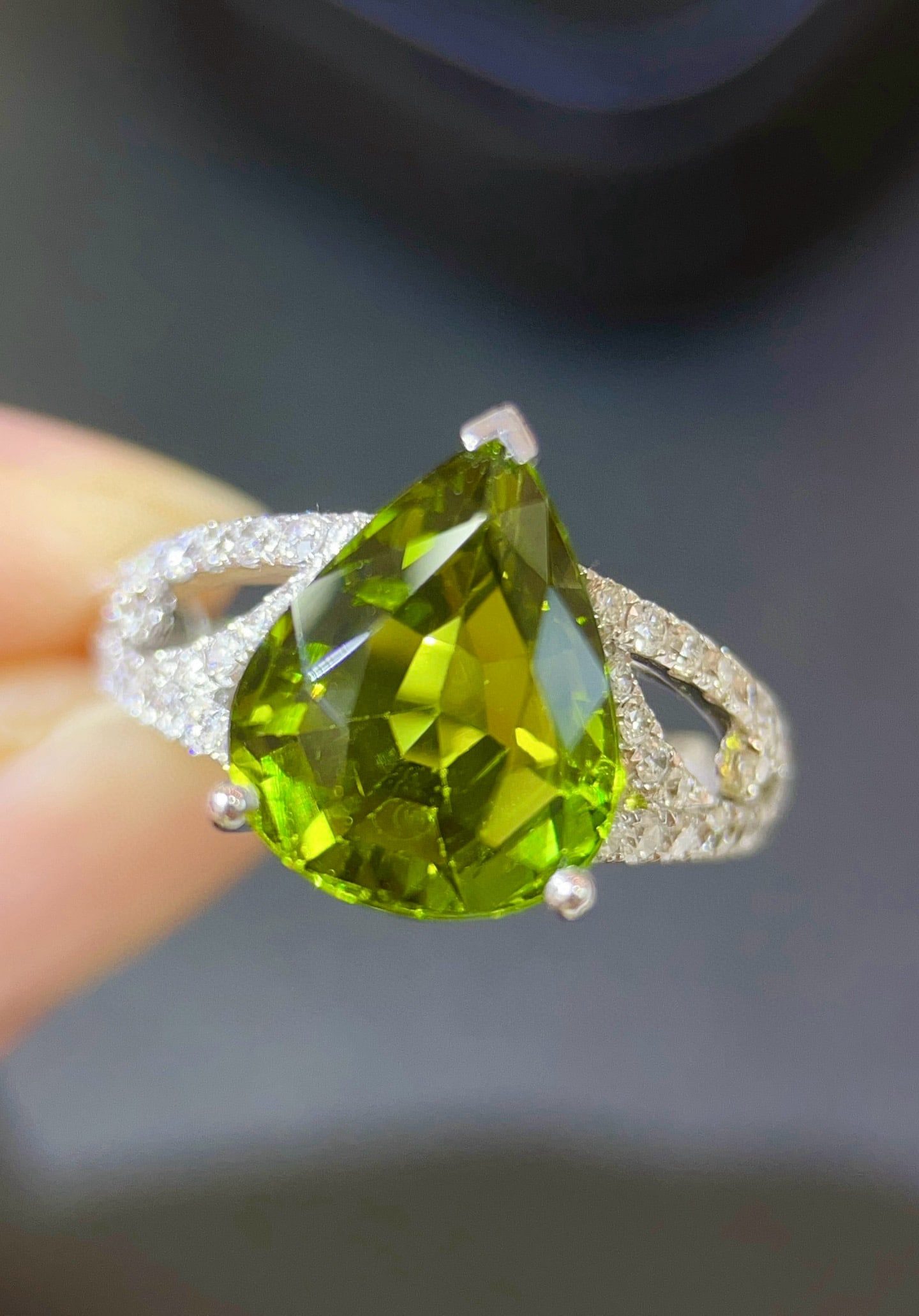 14k Gold 5.90 Ctw Natural Tourmaline & Diamond Ring - 3