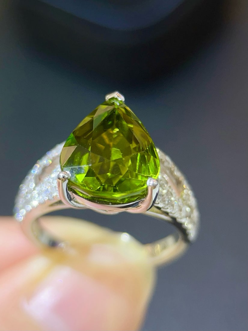 14k Gold 5.90 Ctw Natural Tourmaline & Diamond Ring - 5