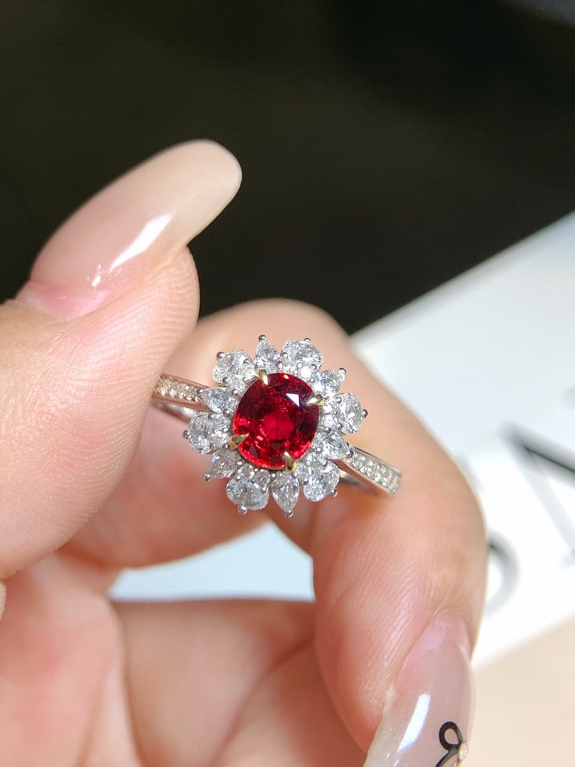 14k Gold 1.73 Ctw Natural Ruby & Diamond Ring - 4