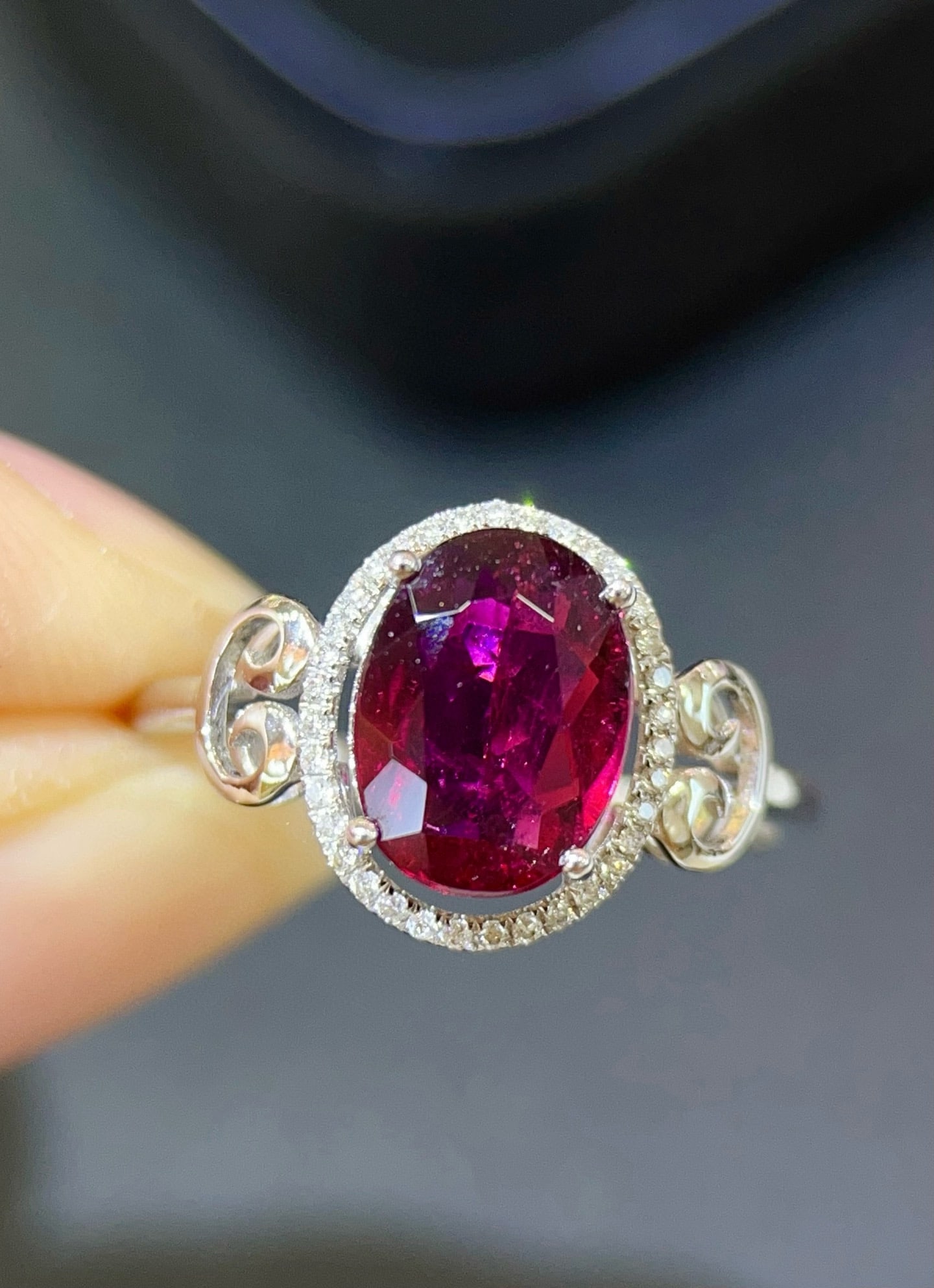 14k Gold 1.74 Ctw Natural Tourmaline & Diamond Ring - 3